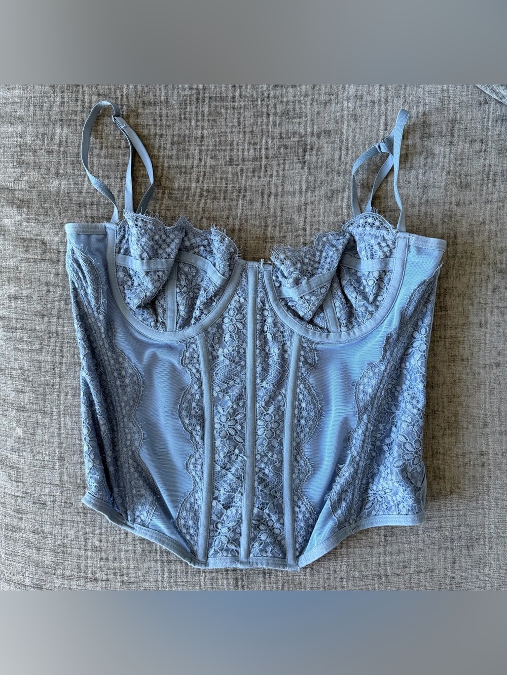 Urban Outfitters Out From Under Modern Love Corset (Blue)
